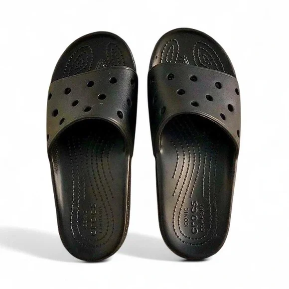 Black CROCS Classic Slide Sandals - Picture 1 of 6